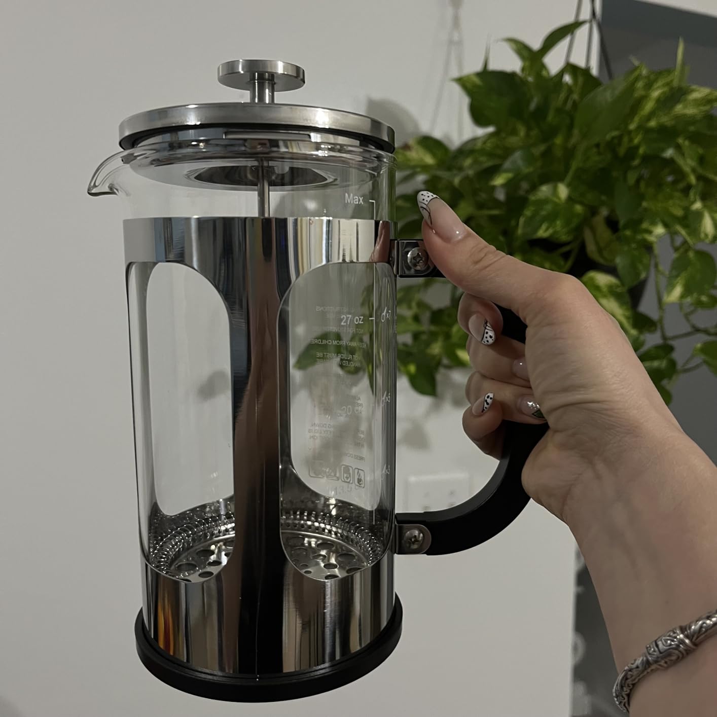 Veken 34oz French Press Coffee Maker, No Plastic Touching Cafe,1 L Cafetera customer photo 1