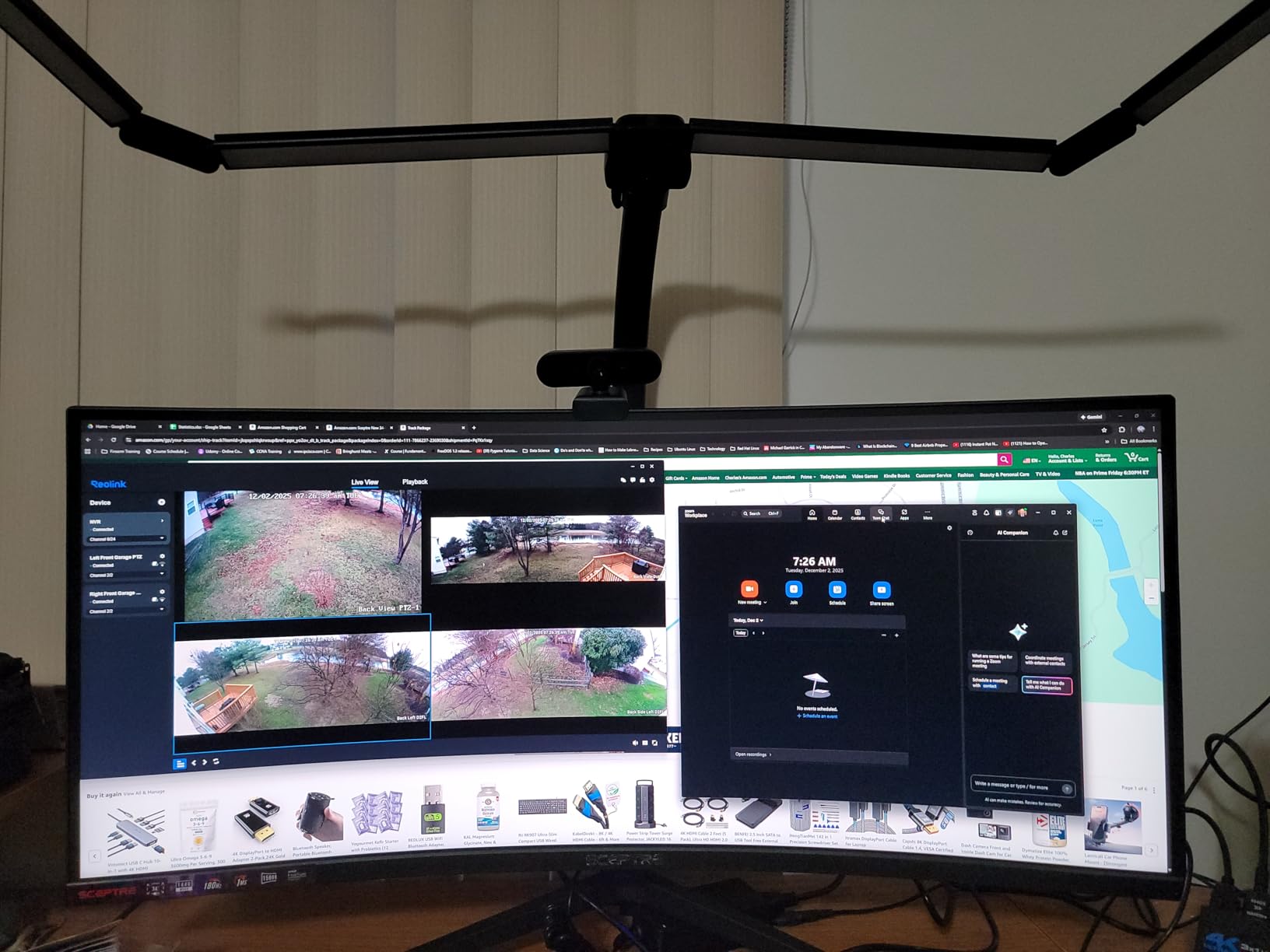 Sceptre 34-Inch Curved Ultrawide WQHD Monitor, 3440 x 1440, R1500, Up to 180Hz/165Hz, DisplayPort x2, 100% sRGB, 1ms, Built-in Speakers, Black (C345B-QUT168 Series) customer photo 1