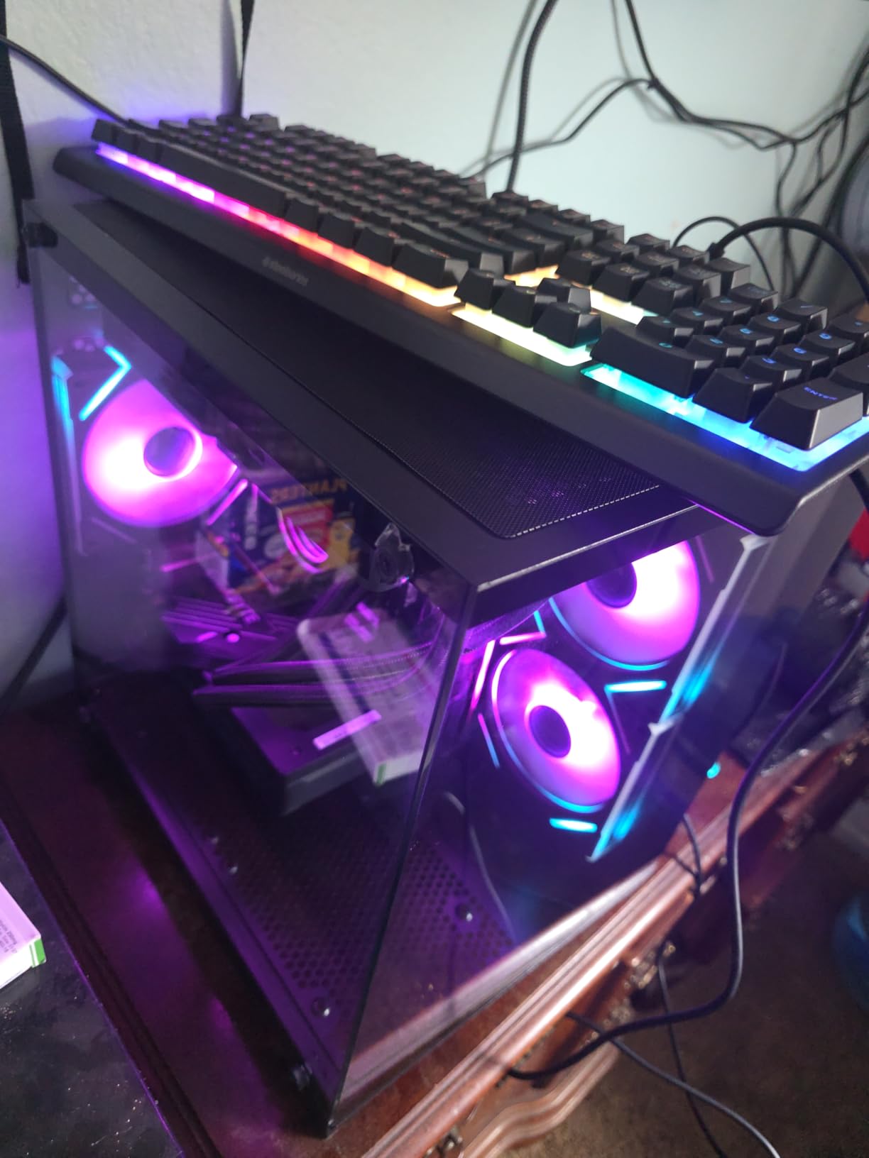 YAWYORE Gaming PC, AMD Ryzen 7 5700X, GeForce RTX 5060 Desktop Computer customer photo 1