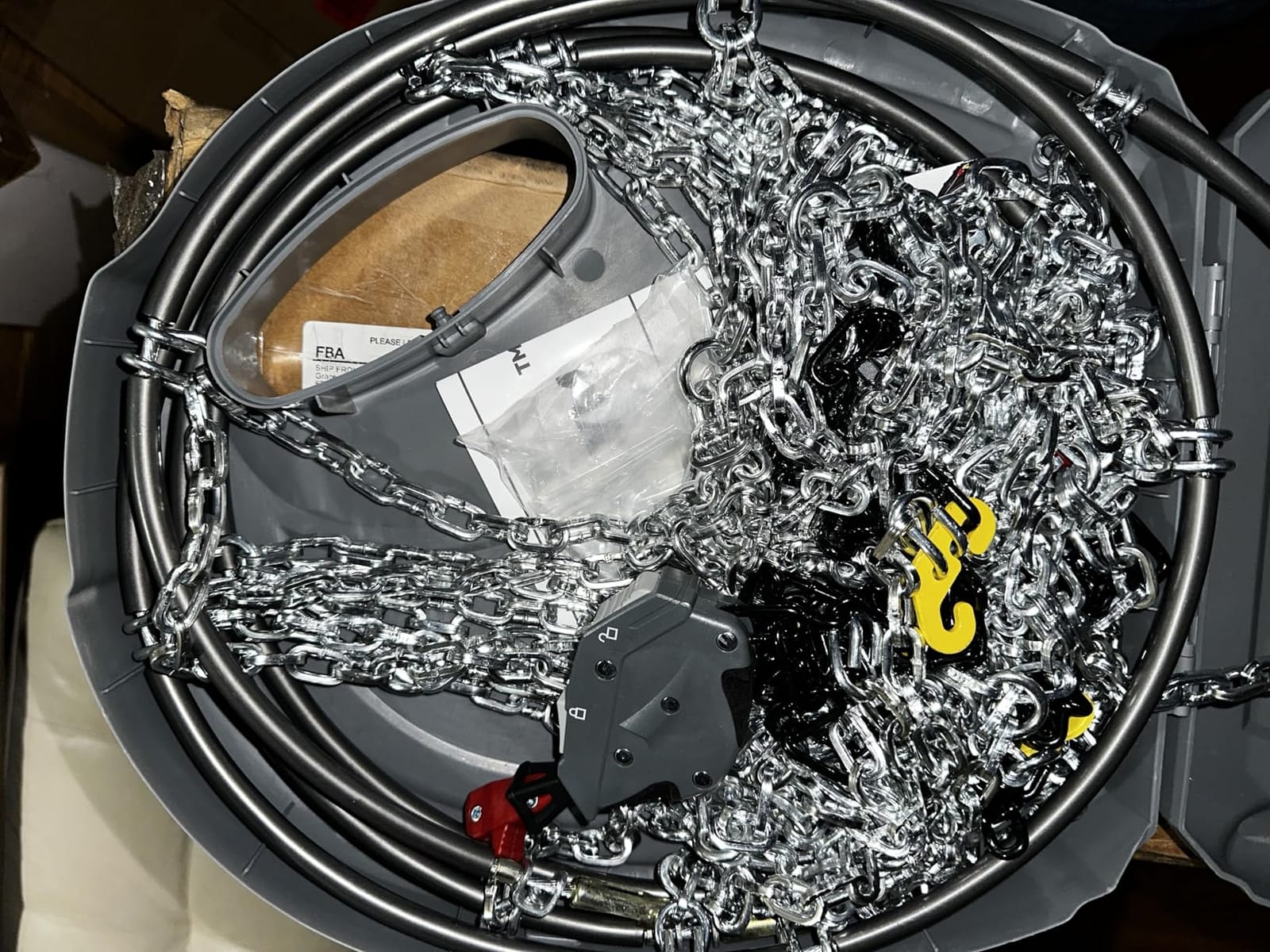 Auto Fixing Snow Chains for Pickup Trucks & SUVs Off-road, Heavy Duty Quick Fit & Easy Installation Snow Tire Chains, Portable Reusable Emergency Tire Traction Chain, Set of 2 (HPK-2340) customer photo 2