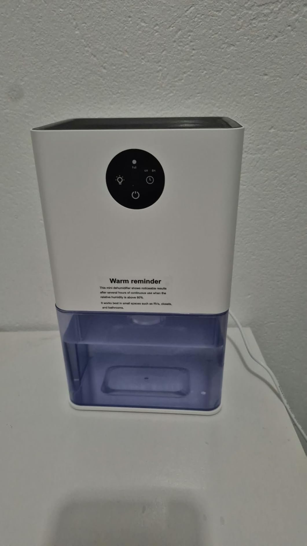 50OZ Dehumidifier, Small-Space Dehumidifier for Bedroom RV Closet 200 Sq.Ft customer photo 1