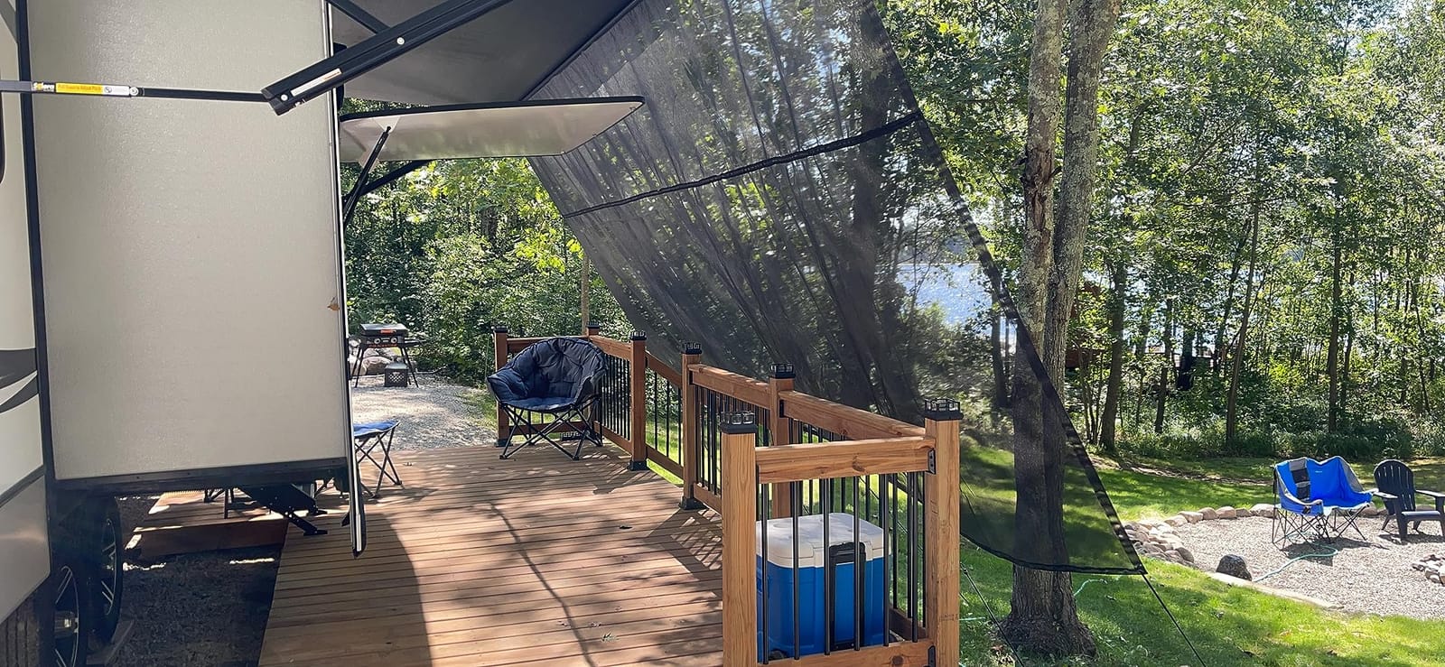 RV Pure Mesh Awning Shade Screen 8'x15'3