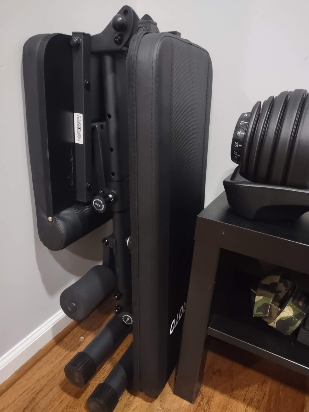 JOROTO Adjustable Weight Bench, Foldable Incline Decline Flat Workout Bench customer photo 1