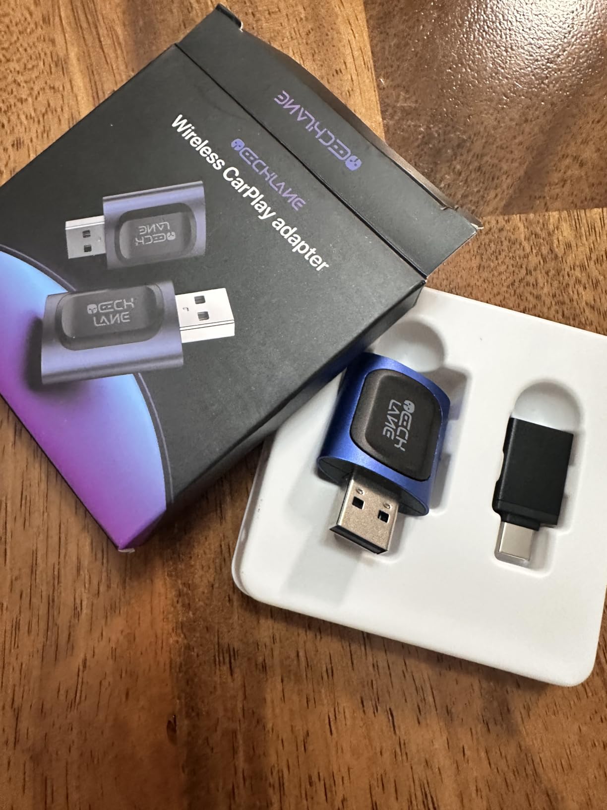 2026 Upgraded 2-in-1 Wireless CarPlay Adapter & Android Auto Wireless Adapter, Bluetooth Car Adapter for Wired to Wireless, Fast & Stable Auto-Connect, 5G WiFi & BT 5.4, Plug & Play (USB-C/A) customer photo 2