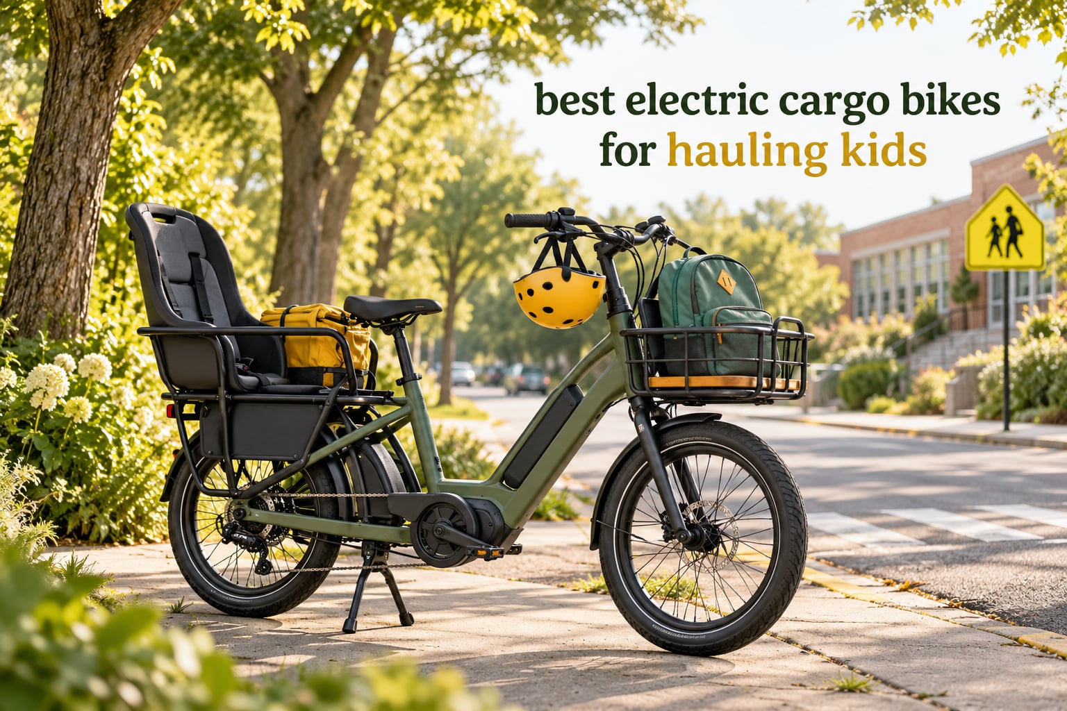 best electric cargo bikes for hauling kids