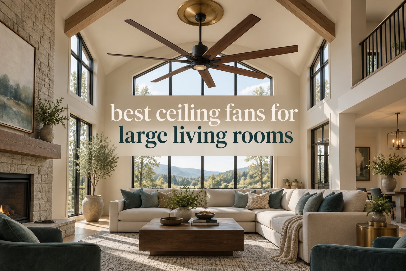 best ceiling fans for large living rooms