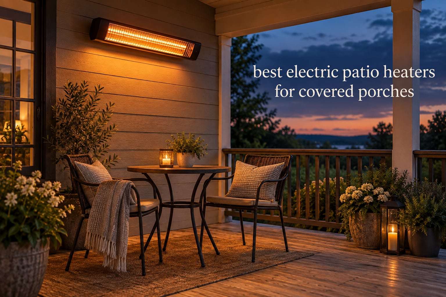 best electric patio heaters for covered porches