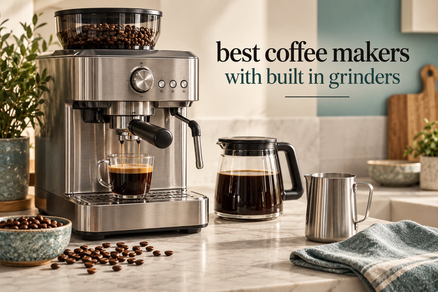 best coffee makers with built in grinders