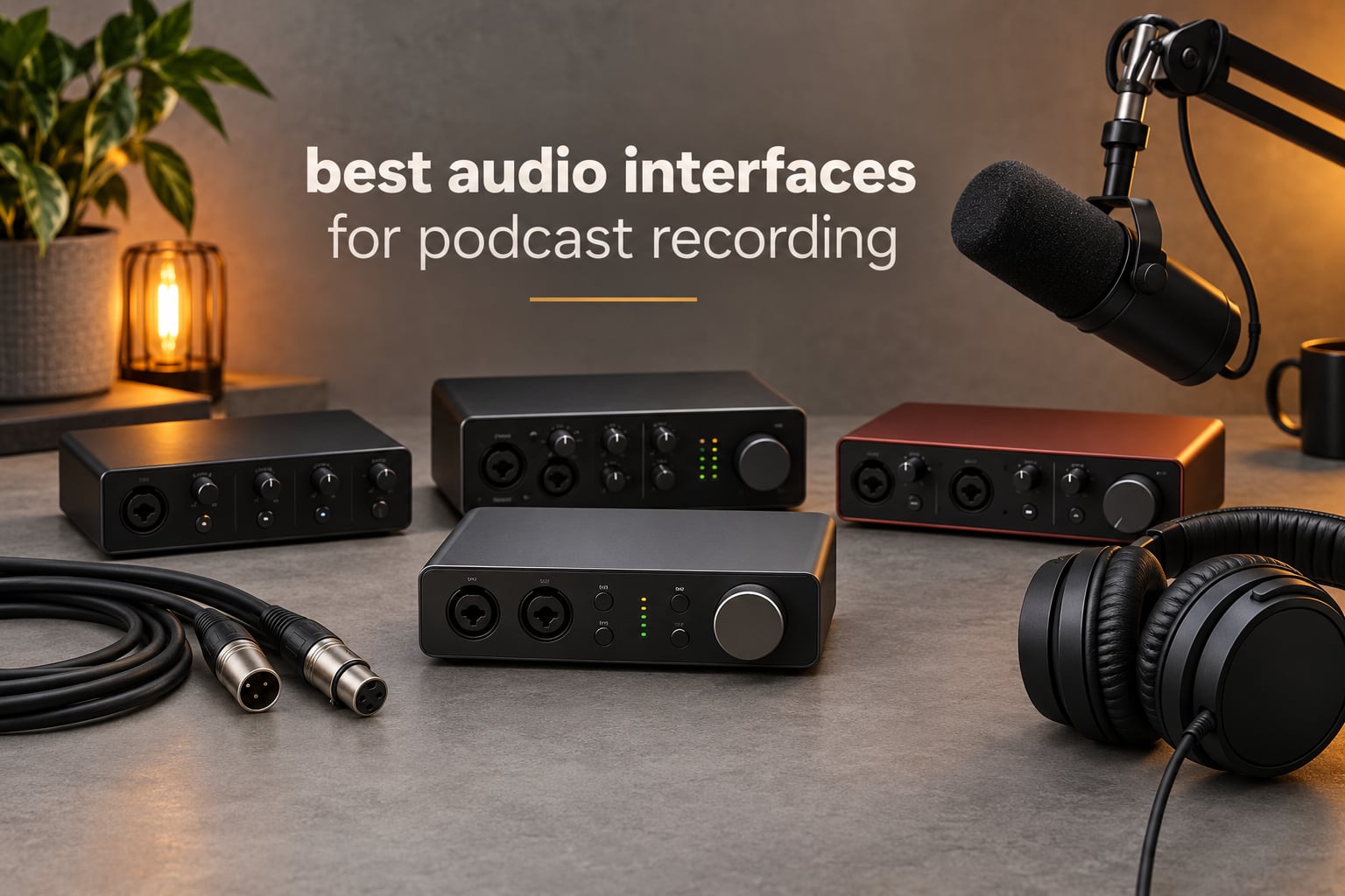 best audio interfaces for podcast recording