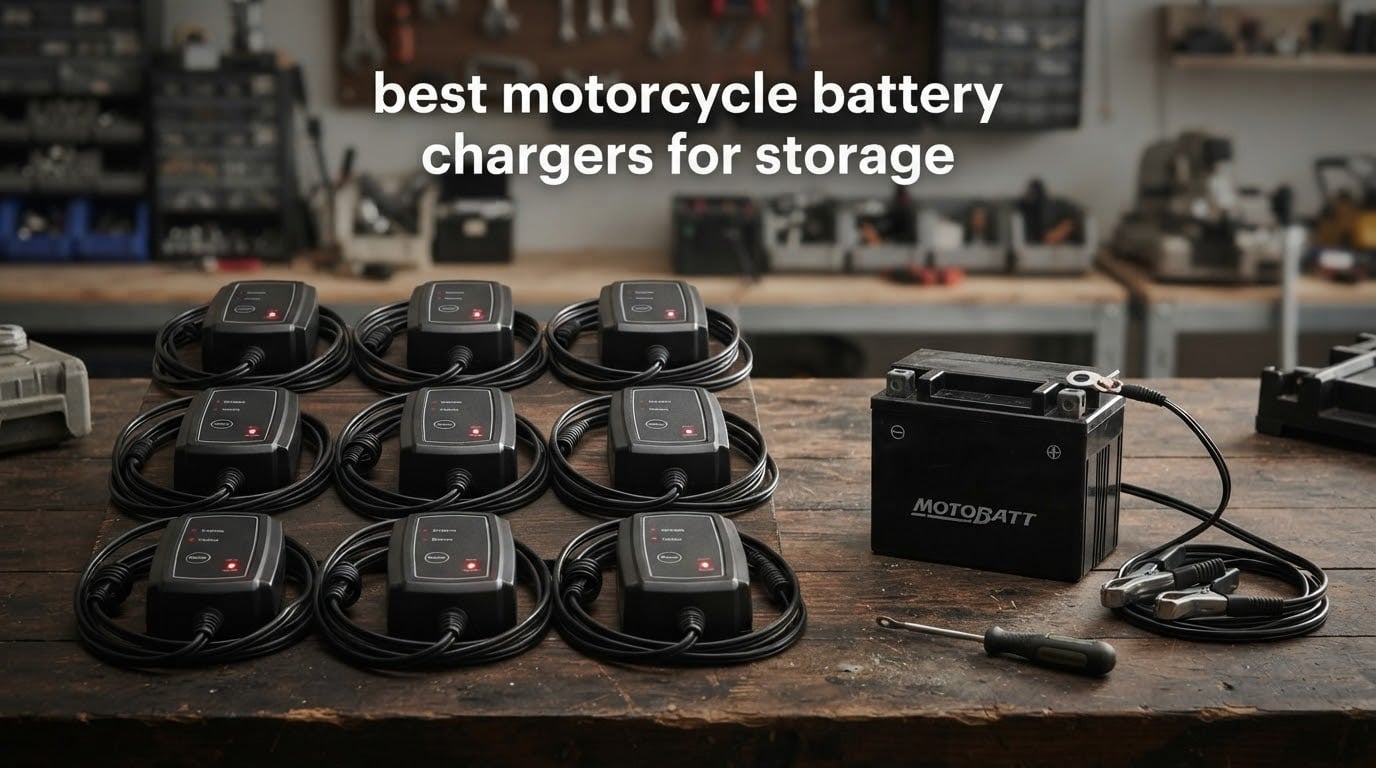best motorcycle battery chargers for storage