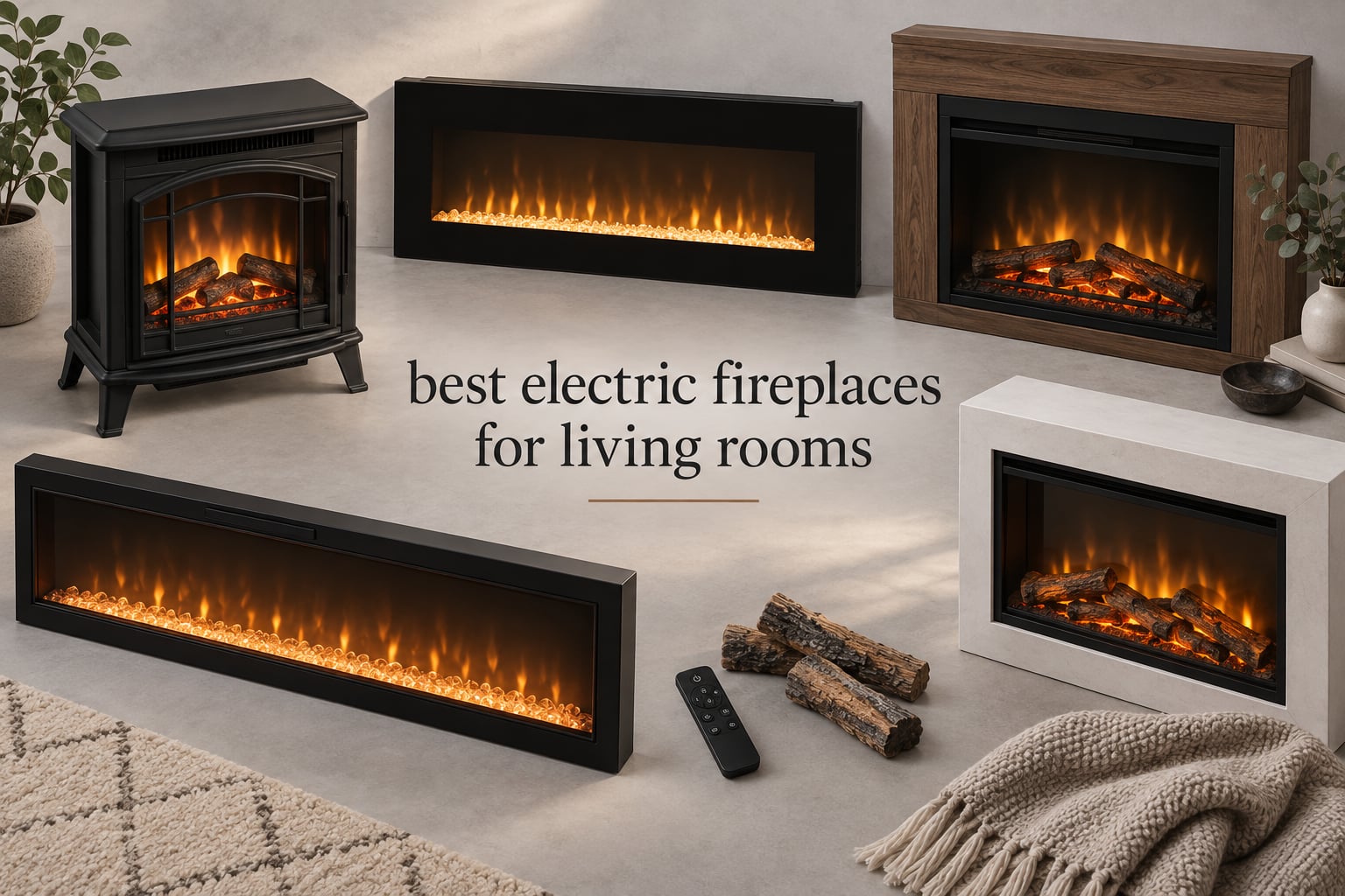 best electric fireplaces for living rooms