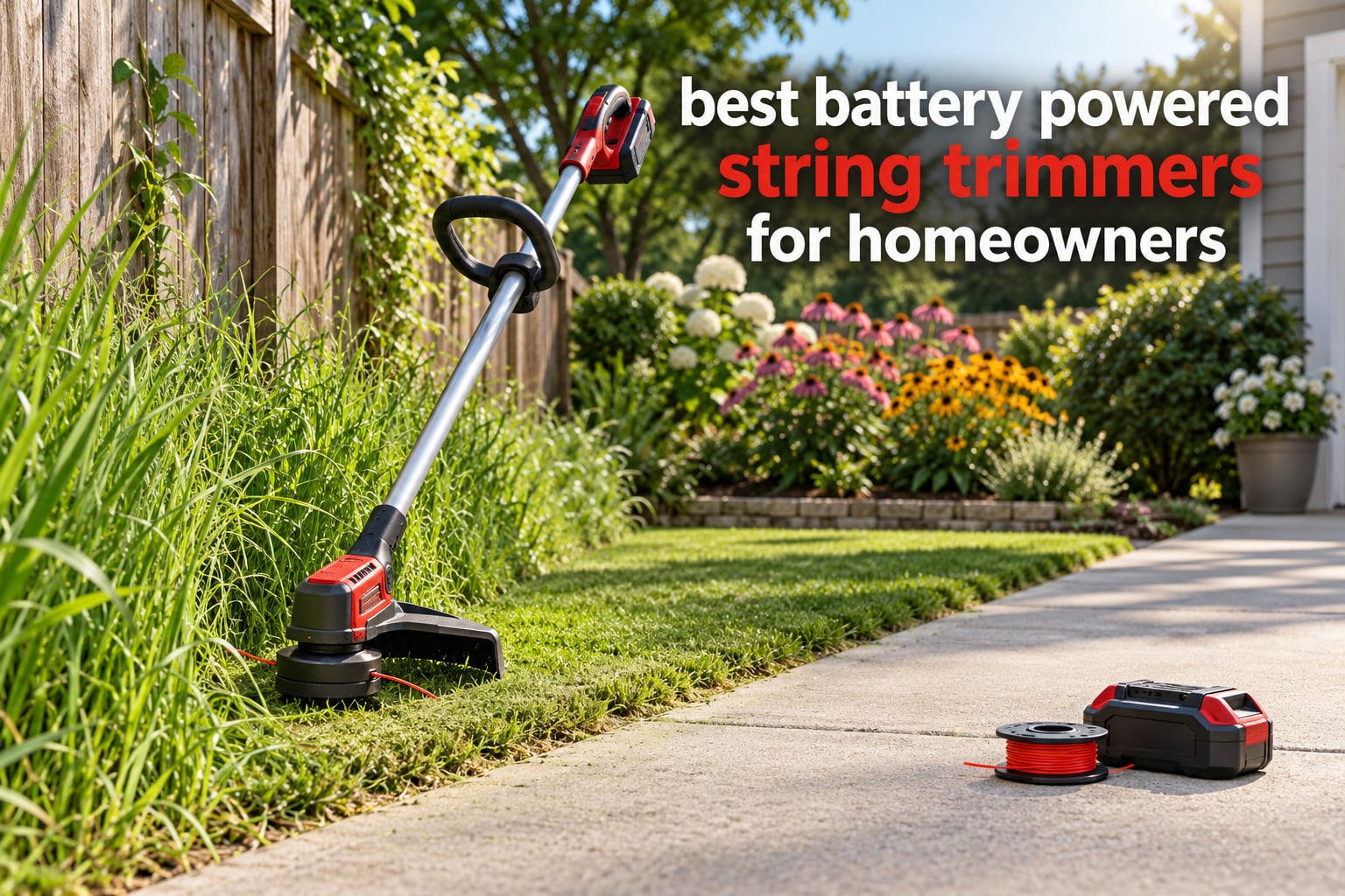 best battery powered string trimmers for homeowners