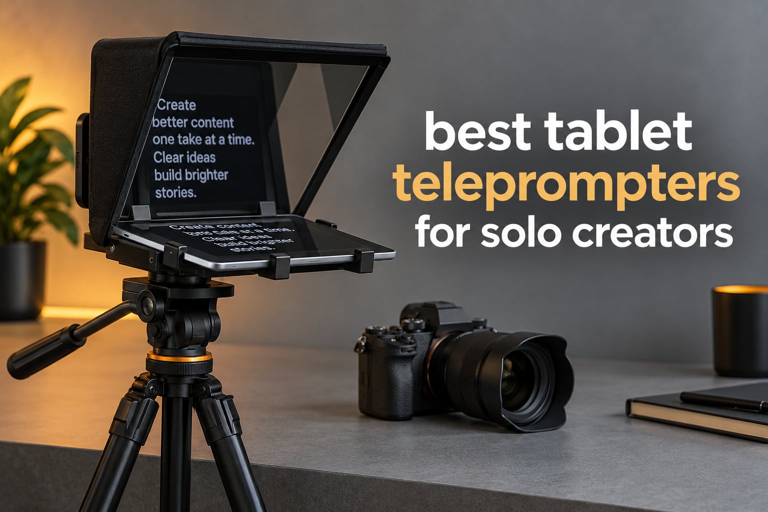 best tablet teleprompters for solo creators