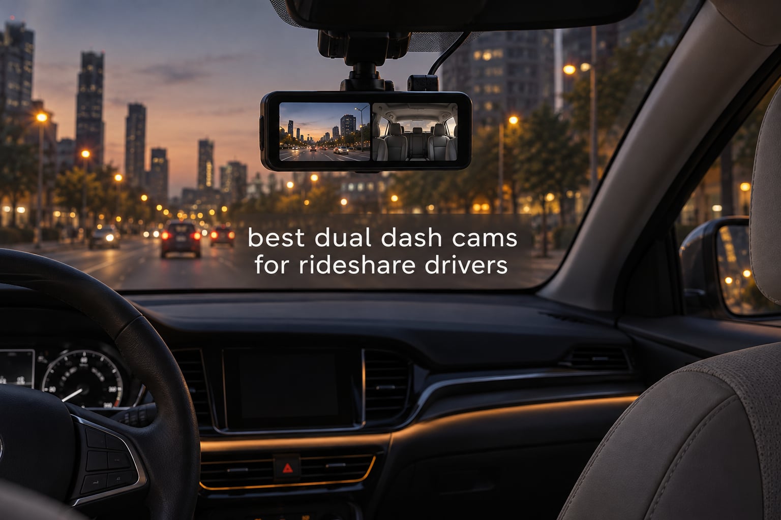 best dual dash cams for rideshare drivers