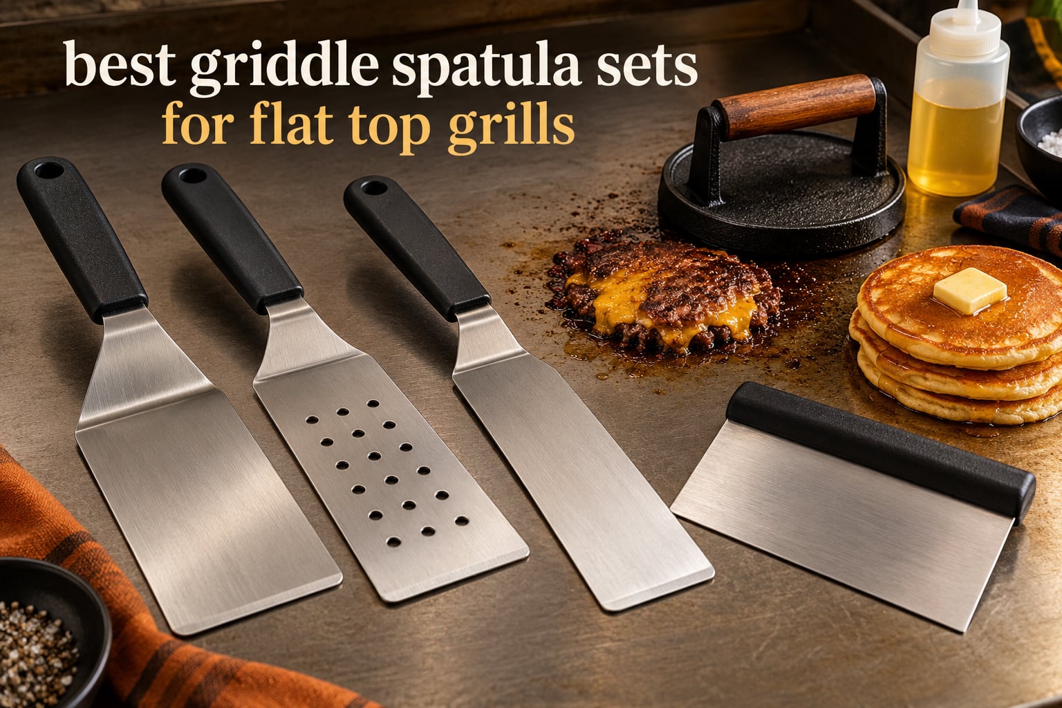 best griddle spatula sets for flat top grills